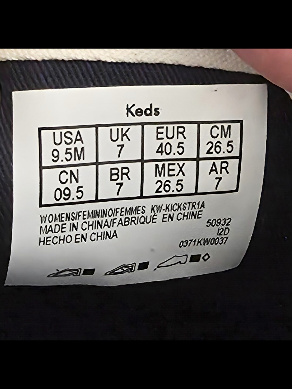 Keds Cream Canvas Sneakers with Red Baseball Stitching - Picture 7 of 7
